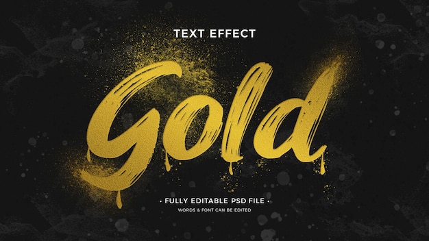 Brush text effect