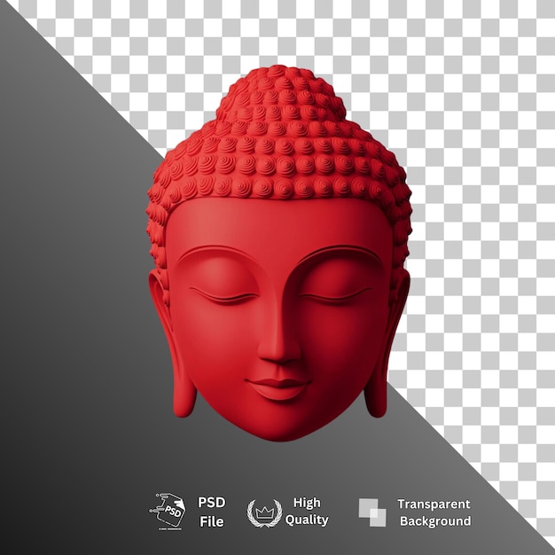 PSD buddha isolated on transparent background