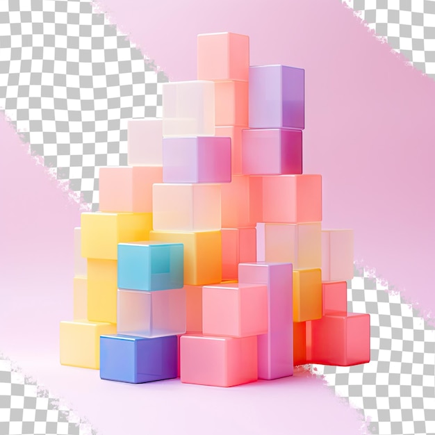 PSD building blocks made of plastic