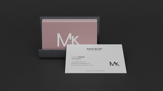 Business card mock-up composition