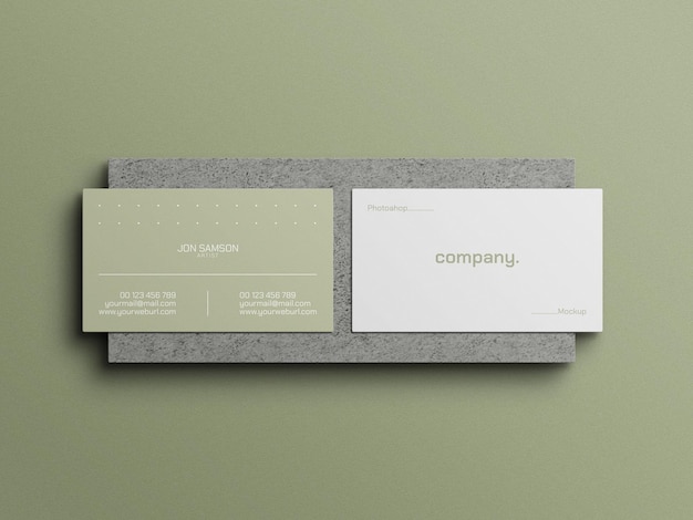 Business card mockup