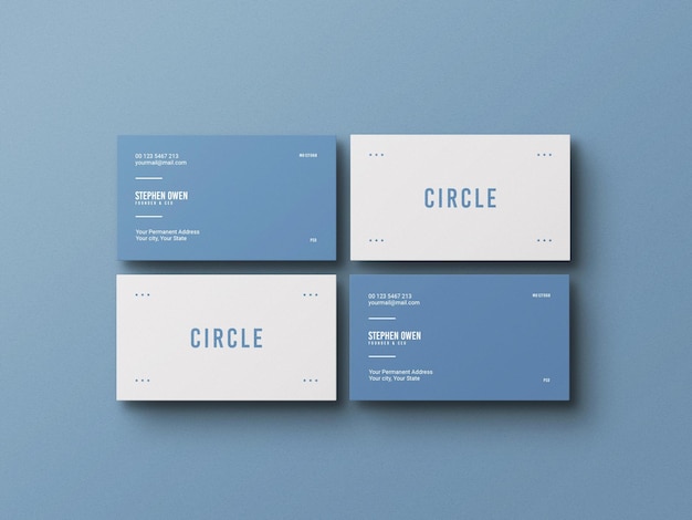 Business card mockup