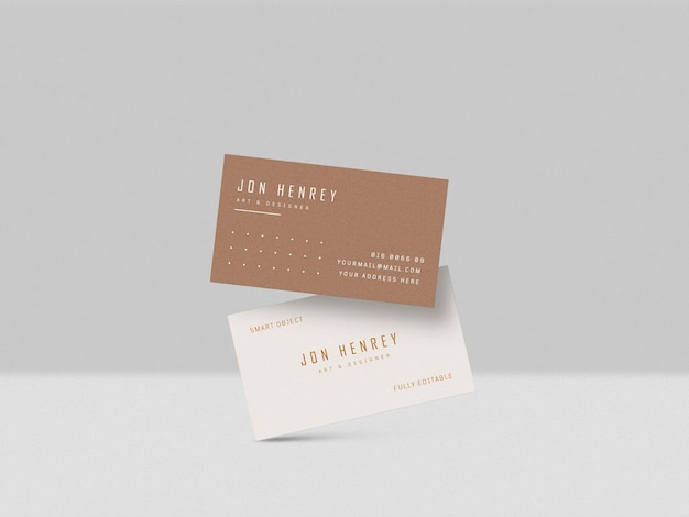 Business card mockup