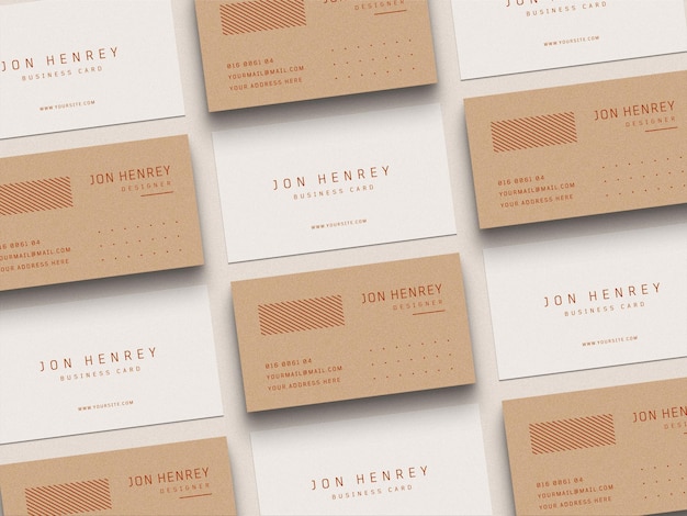 Business card mockup