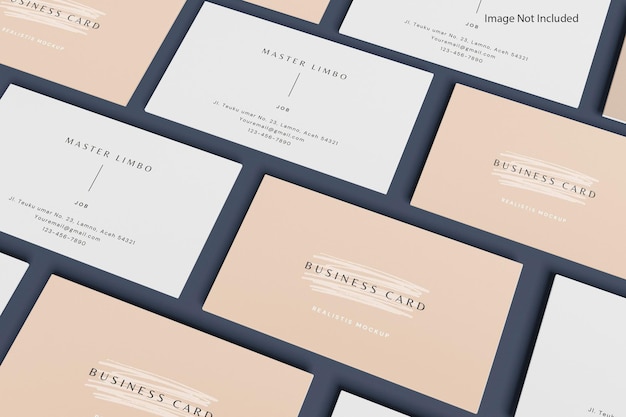 PSD business card mockup