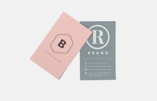 PSD business card and name card mockup