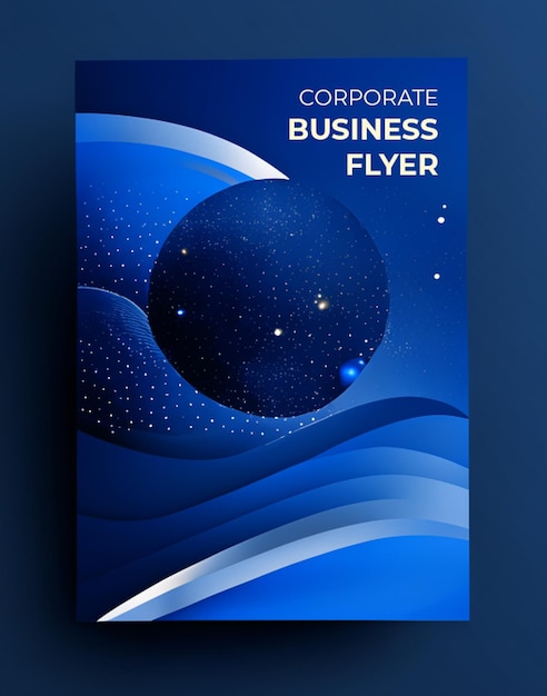 Business flyer mockup design template