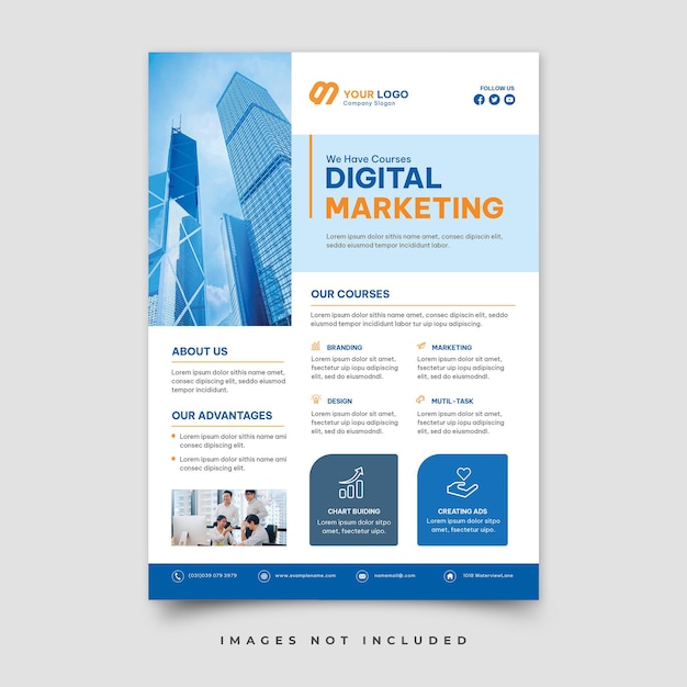 PSD business flyer template