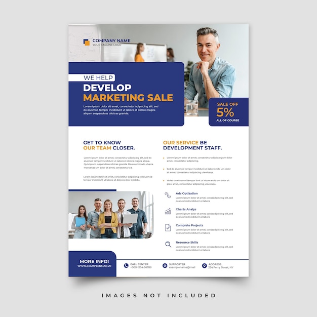 PSD business flyer template