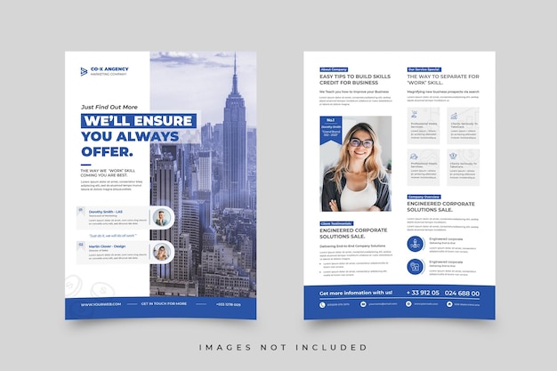 PSD business flyer template