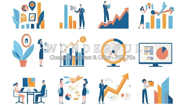 Business Growth Analytics Illustration