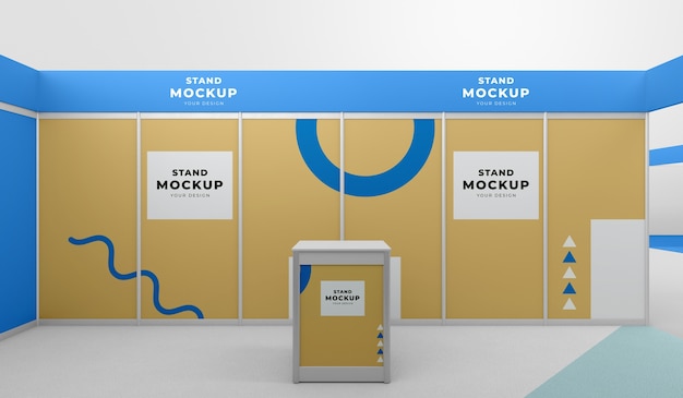 Business stand and booth mock-up