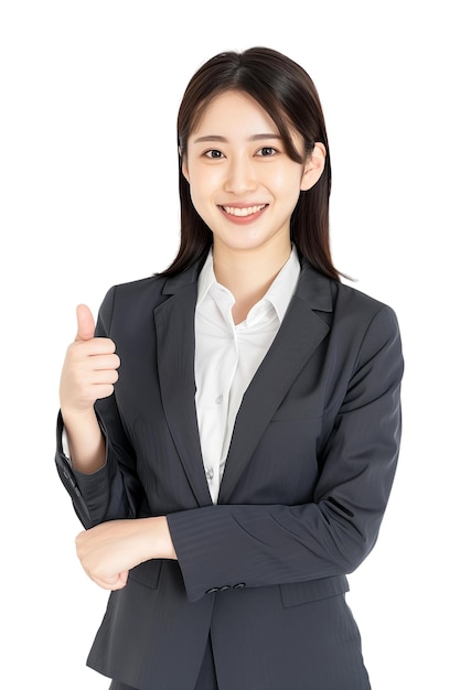 Business woman smiling and showing thumbs upbusiness approvaltransparent backgroundPNGclipart