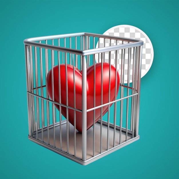 caged heart concept