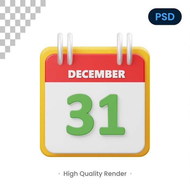 Calendar 3D Icon Premium Psd