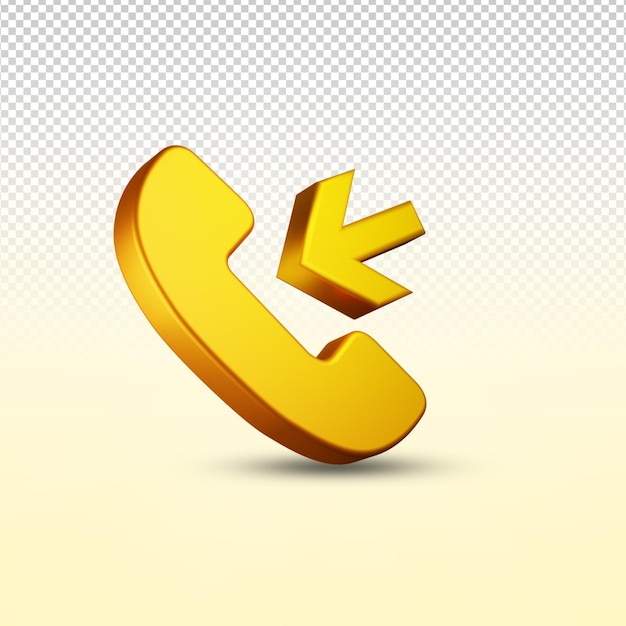 Call Button 3d Rendering Icon