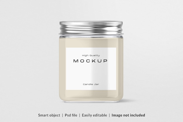 PSD candle jar psd mockup