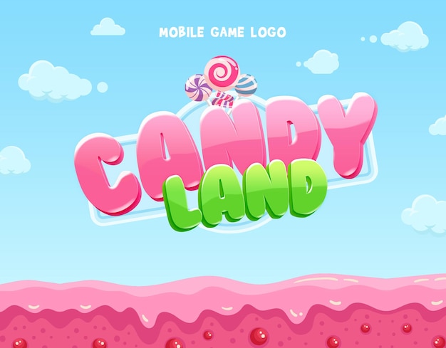 PSD candy land-spel