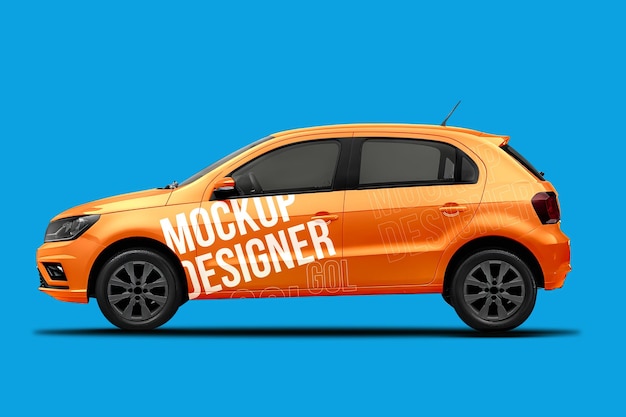 PSD car compact mockup