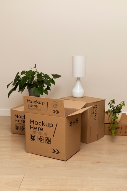 Cardboard box for moving house and packaging