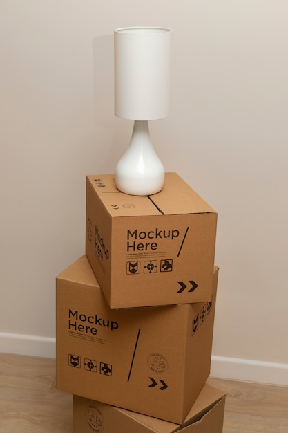 Cardboard box for moving house and packaging