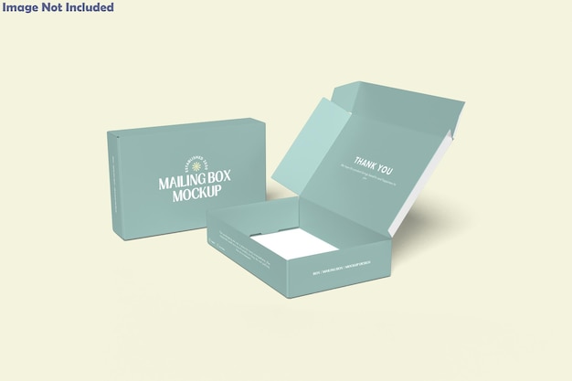 Cardboard Mailing Box Mockup