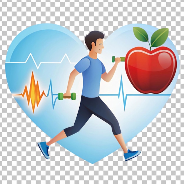 PSD cardio exercising and healthy lifestyle heart disease prevention healthcare cardiology