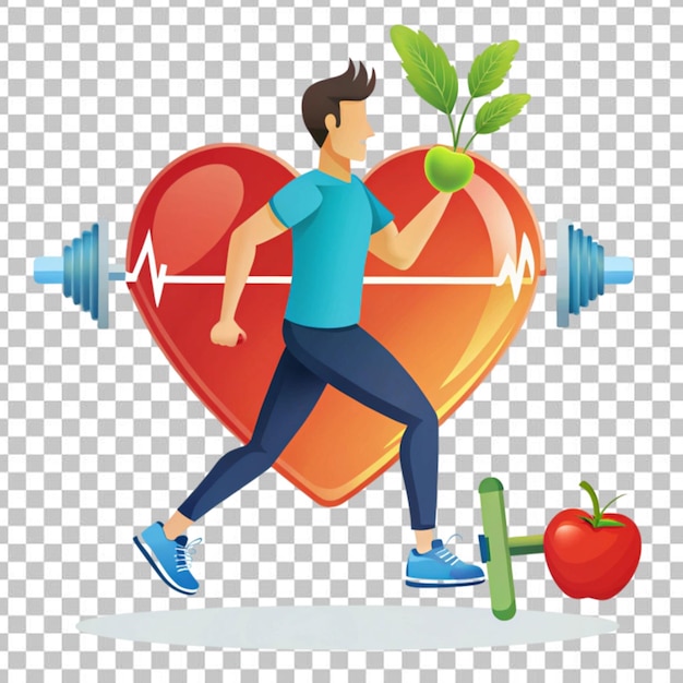 PSD cardio exercising and healthy lifestyle heart disease prevention healthcare cardiology