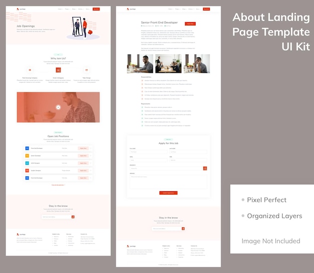 Careers Landing Page Template UI Kit