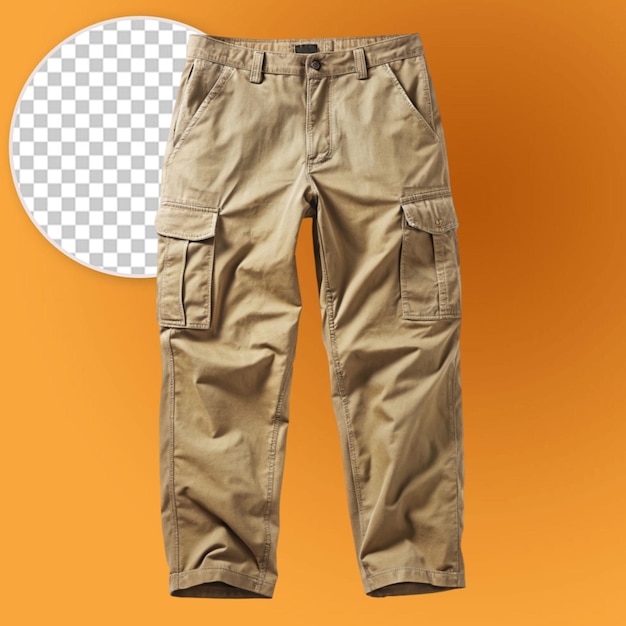 PSD cargo pants for men with a plain