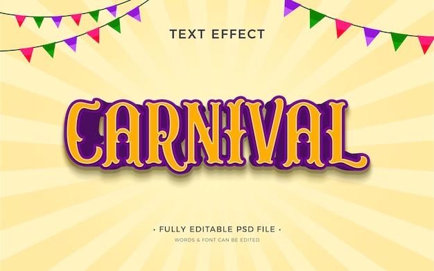 Carnaval teksteffect