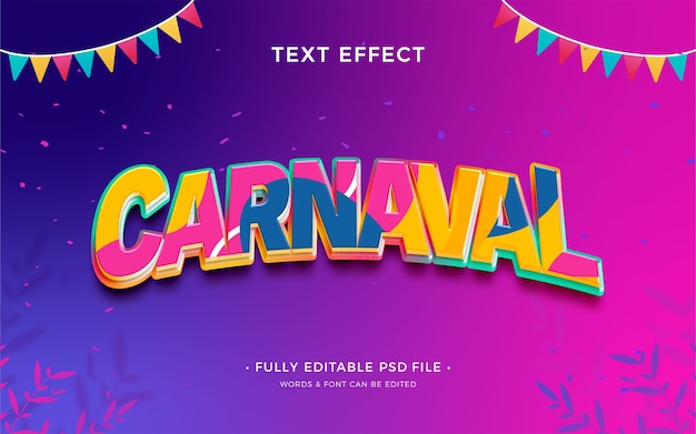 Carnival text effect