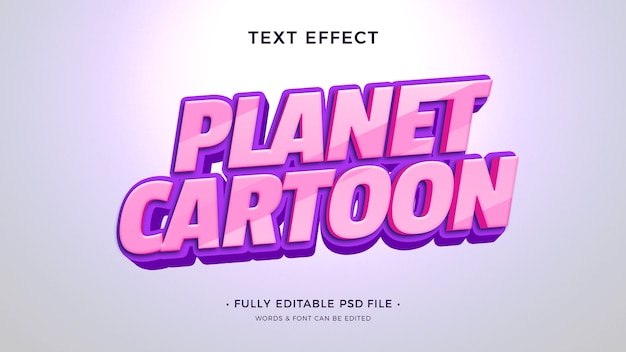 PSD cartoon text effect