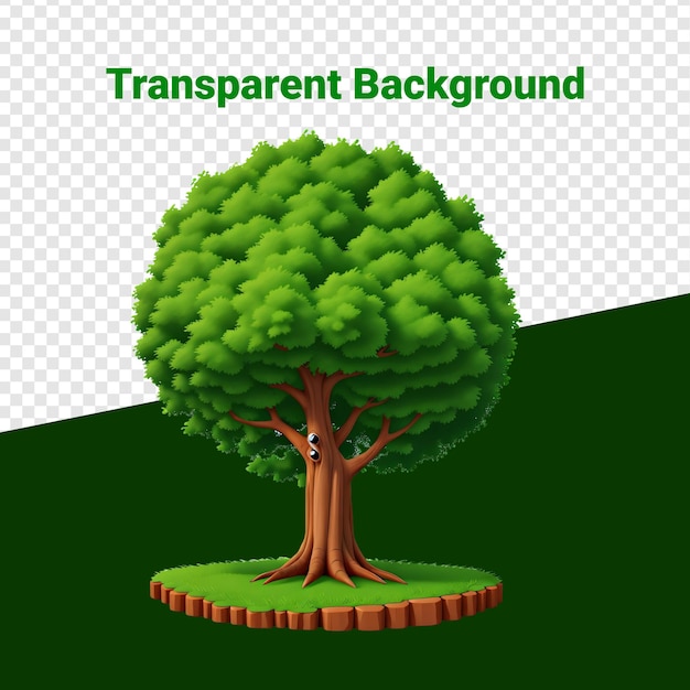 Cartoon of a Tree transparent background