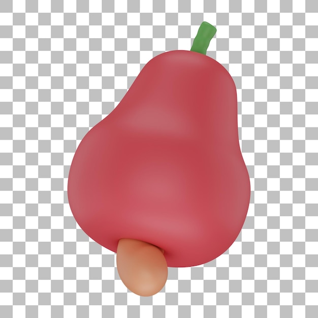 Cashew Fruit 3D Illustration