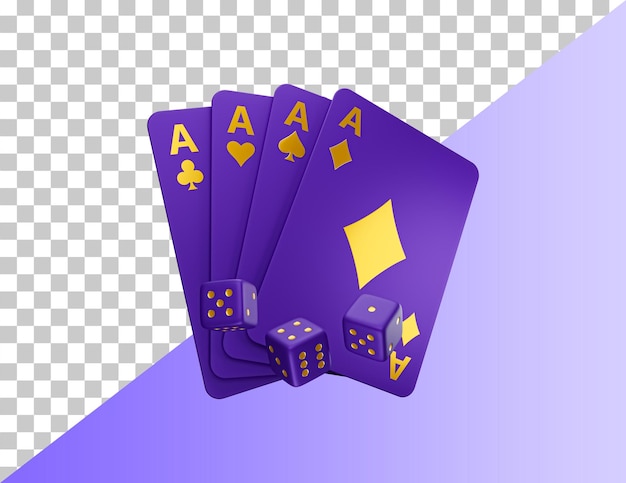 PSD casino cards poker blackjack baccarat 3d icon. casino game chips, bet cards, bet items poker chips.