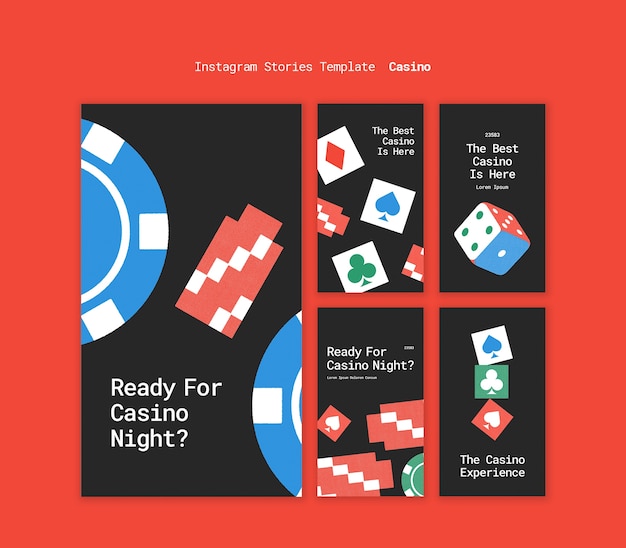 PSD casino template design