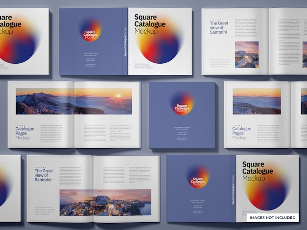 PSD catalogues and magazines mockup