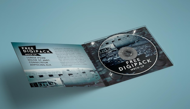 PSD cd cover mockup