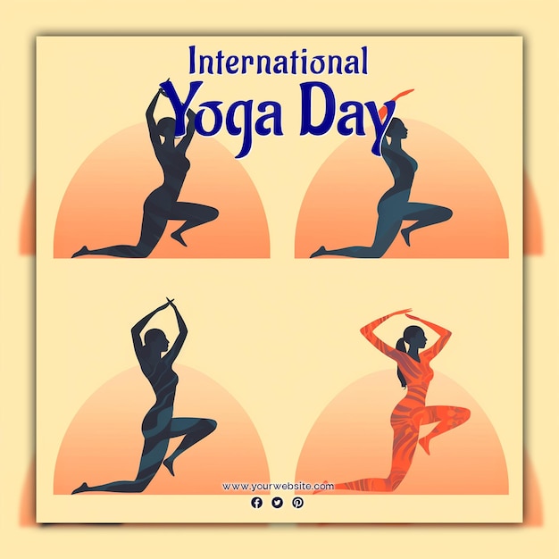 PSD celebrate international yoga day for social media post