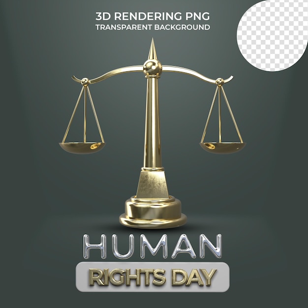 PSD celebration human rights day poster template