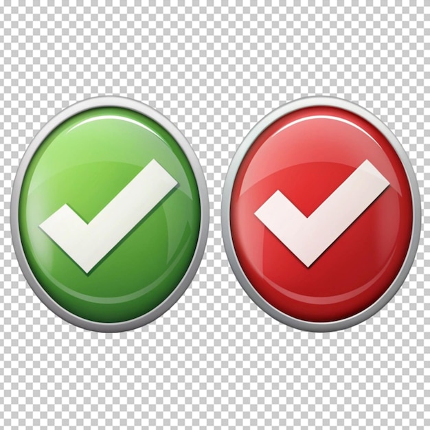 PSD check and cross marks yes or no