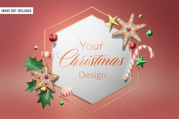 Christmas Sign Mockup sign