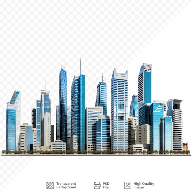 a city skyline with a picture of a cityscape.