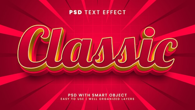 Classic retro vintage editable text effect with 70s and 80s text style