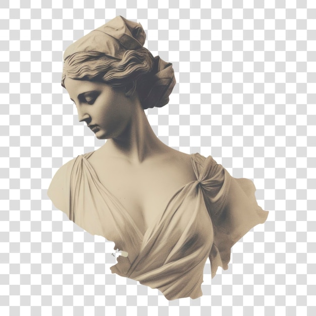 PSD classical marble bust sculpture art