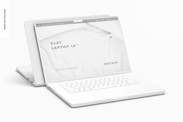 Clay Laptops Pro Mockup