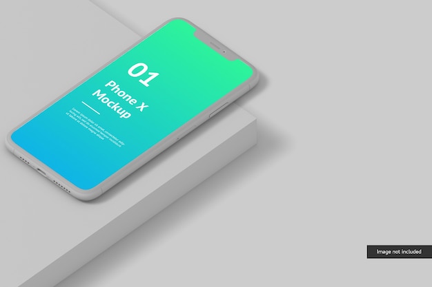 Close up on Smart Phone Screen Mockup