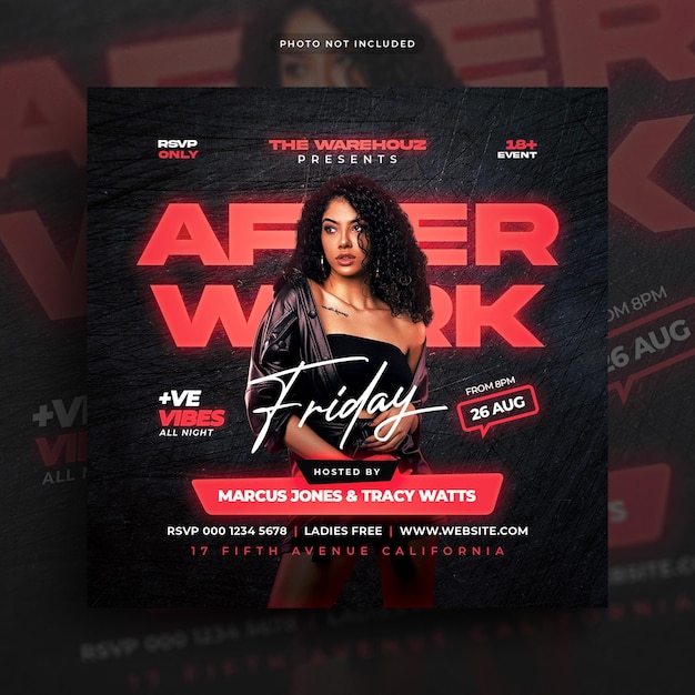 Club Party Flyer Instagram Social Media Post And Web Banner