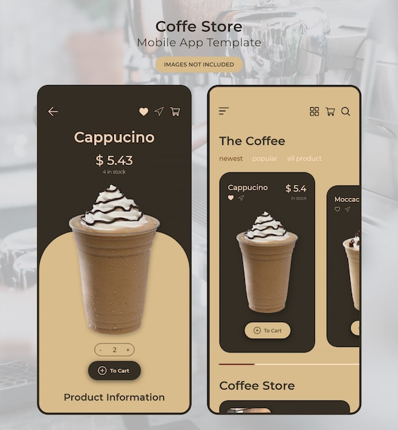 Coffe Store Mobile App Template